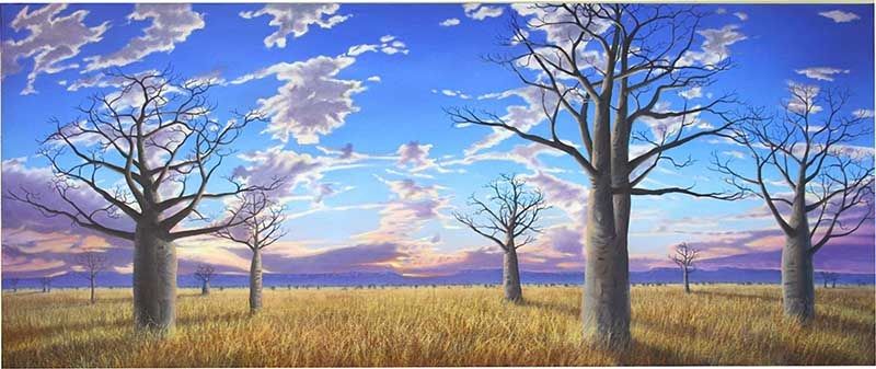 They Stand As Sentinels, acrylic on linen, by James Ainslie