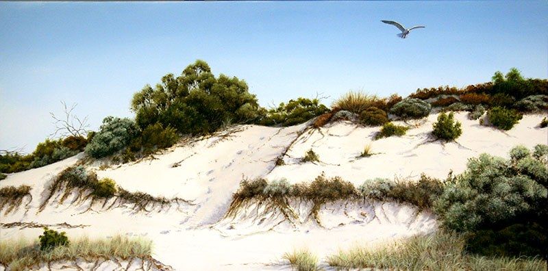 Warm Thermals 2, acrylic on canvas, by James Ainslie
