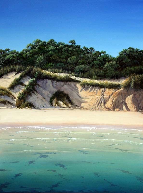 Manari, acrylic on canvas, by James Ainslie