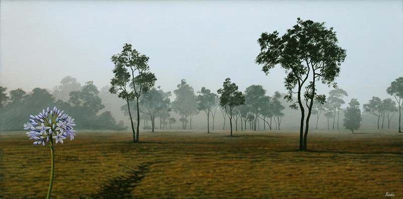 A Moment In Time, acrylic on linen, by James Ainslie