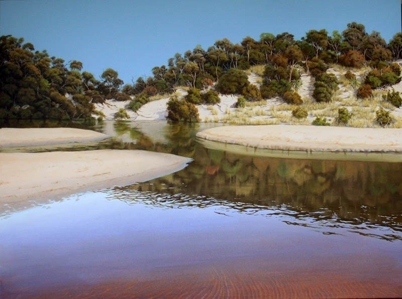 Burgess Remembered, acrylic on canvas, by James Ainslie