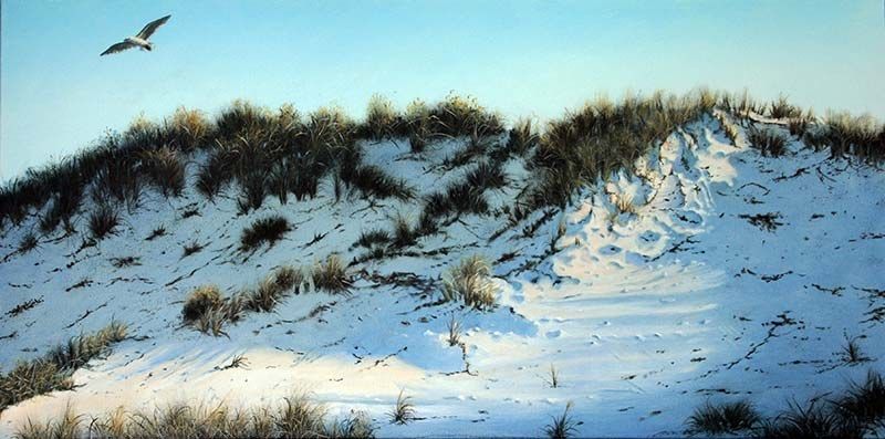 Morning Thermals, acrylic on linen, by James Ainslie